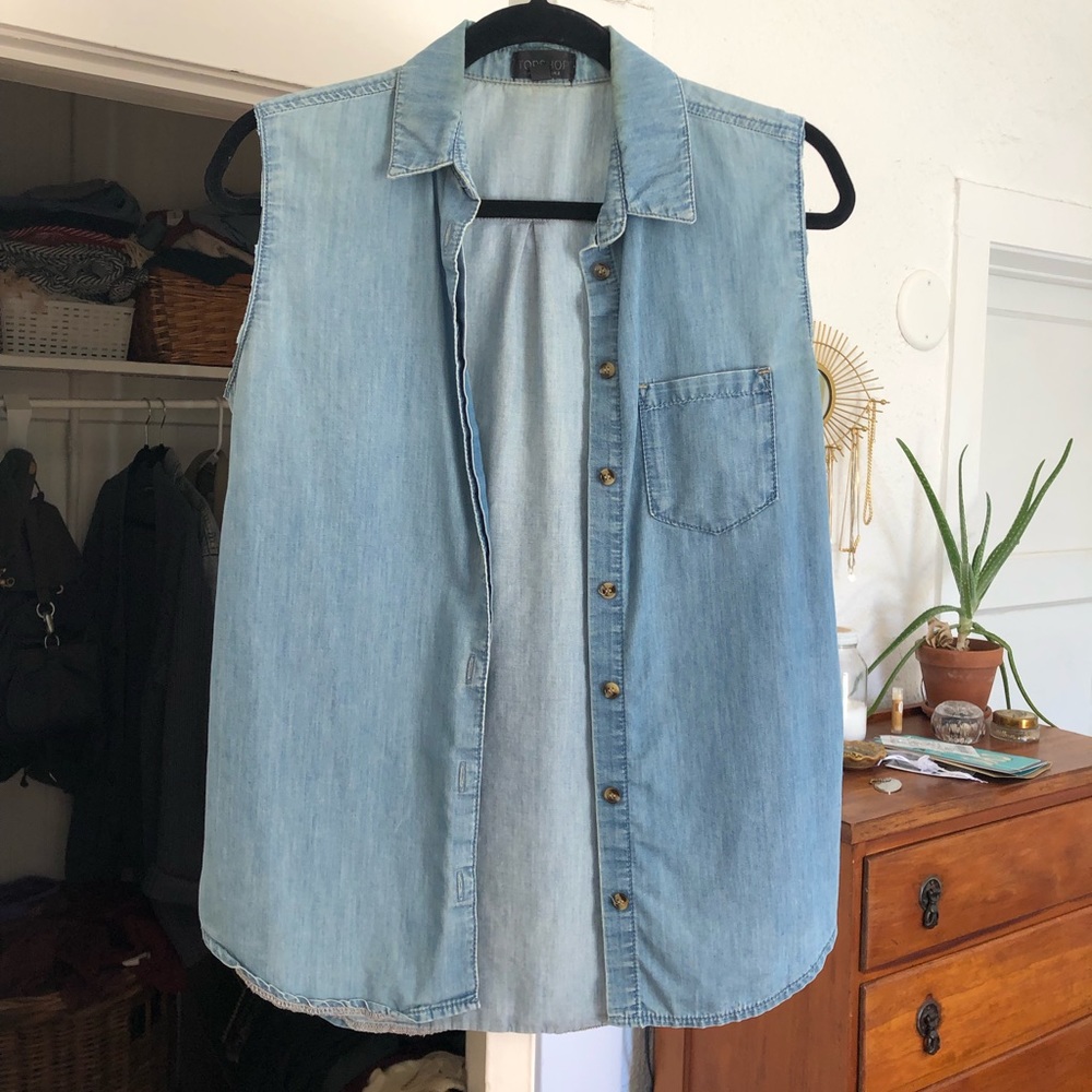 Top Shop Denim Button Down